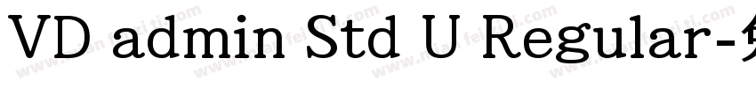 VD admin Std U Regular字体转换